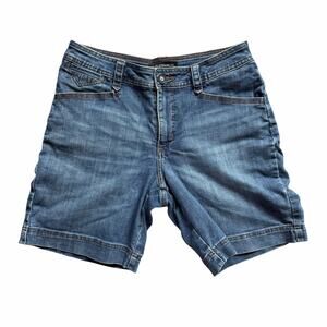 Lee Platinum Label Shorts Womens 6 Medium Blue Denim Stretch Summer